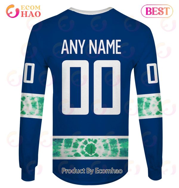 Grateful Dead & Vancouver Canucks Personalized Name & Number 3D Hoodie