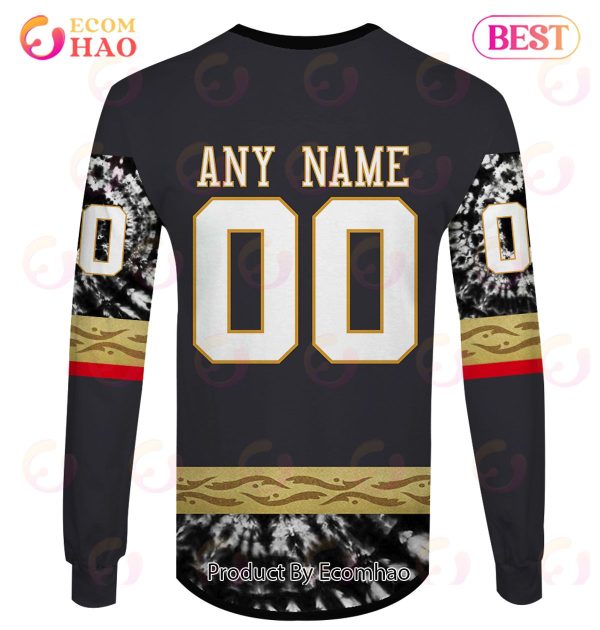 Grateful Dead & Vegas Golden Knights V2 Personalized Name & Number 3D Hoodie