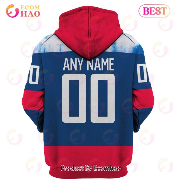 Grateful Dead & Washington Capitals V2 Personalized Name & Number 3D Hoodie