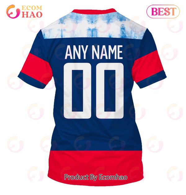 Grateful Dead & Washington Capitals V2 Personalized Name & Number 3D Hoodie