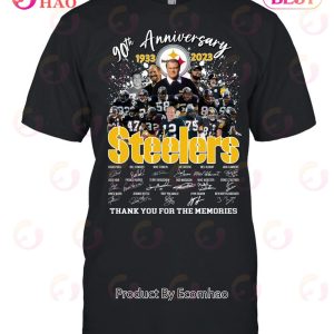 90th Anniversary 1933 – 2023 Steelers Thank You For The Memories T-Shirt