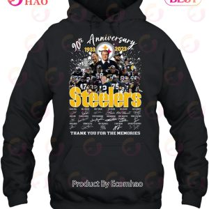 90th Anniversary 1933 – 2023 Steelers Thank You For The Memories T-Shirt