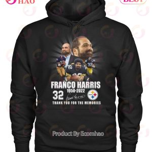 Franco Harris 1950 – 2022  32 Thank You For The Memories T-Shirt