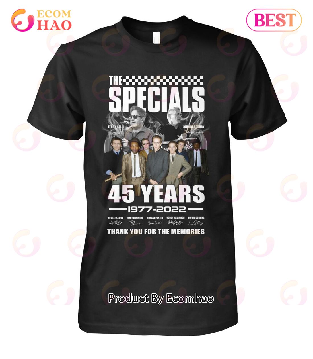 The Specials 45 Years 1977 – 2022 Thank You For The Memories T-Shirt