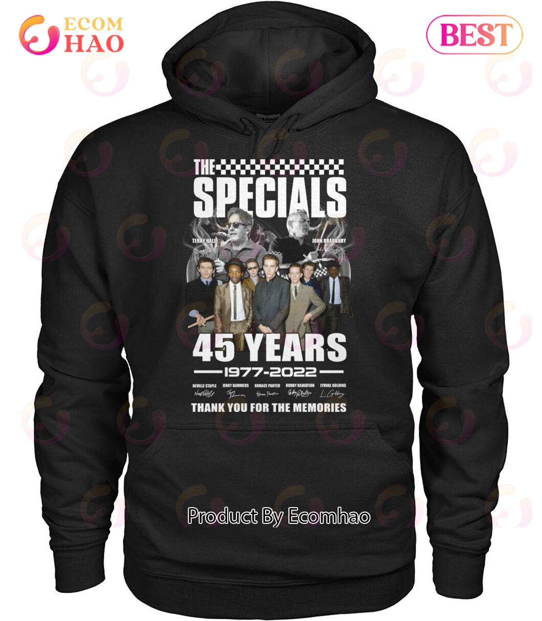 The Specials 45 Years 1977 – 2022 Thank You For The Memories T-Shirt