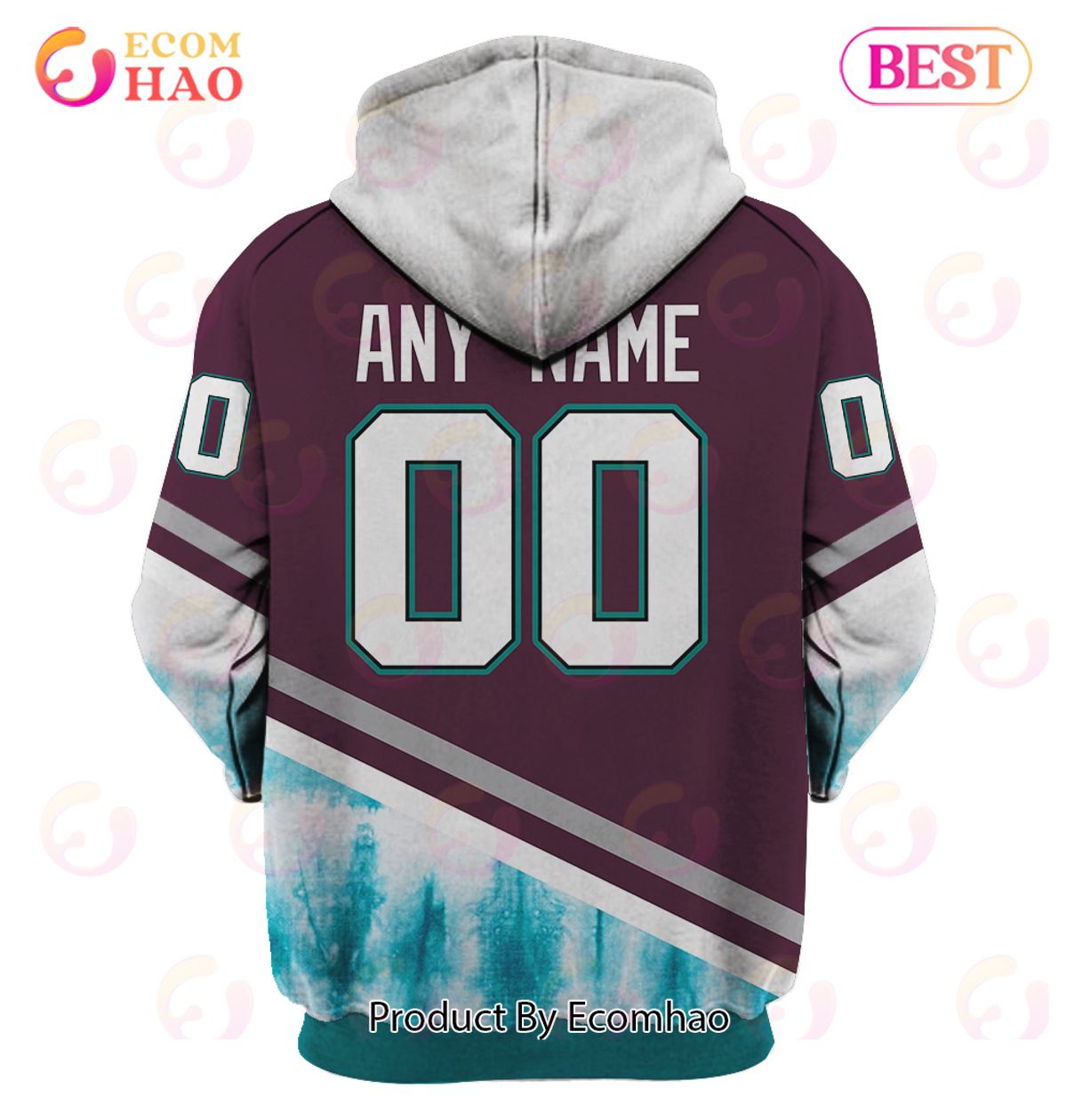 Grateful Dead & Anaheim Ducks V1 Personalized Name & Number 3D Hoodie