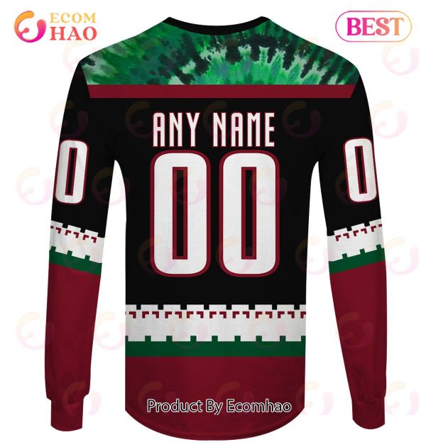 Grateful Dead & Arizona Coyotes V1 Personalized Name & Number 3D Hoodie