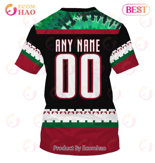 Grateful Dead & Arizona Coyotes V1 Personalized Name & Number 3D Hoodie