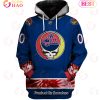 Grateful Dead & Columbus Blue Jackets V1 Personalized Name & Number 3D Hoodie