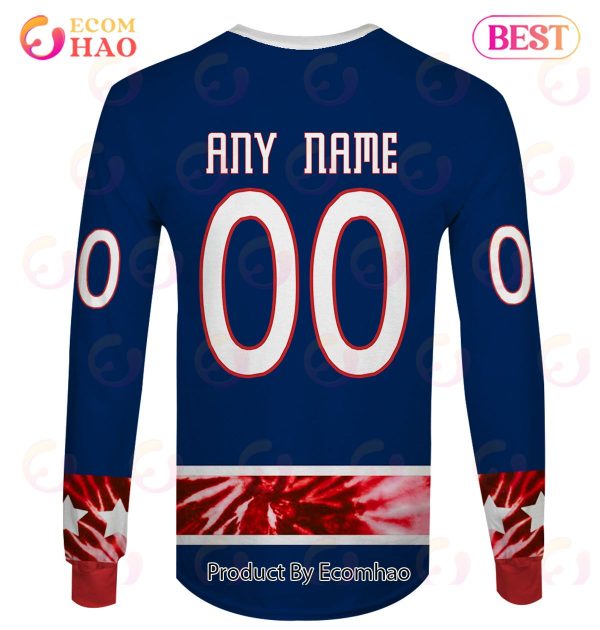 Grateful Dead & Columbus Blue Jackets V2 Personalized Name & Number 3D Hoodie