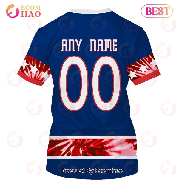 Grateful Dead & Columbus Blue Jackets V2 Personalized Name & Number 3D Hoodie
