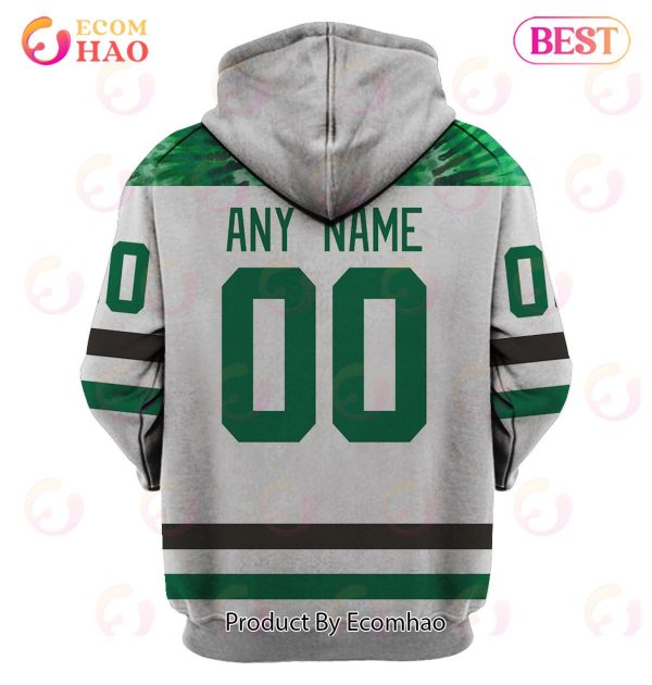 Grateful Dead & Dallas Stars V1 Personalized Name & Number 3D Hoodie