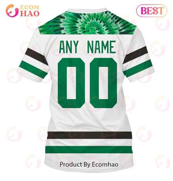 Grateful Dead & Dallas Stars V1 Personalized Name & Number 3D Hoodie
