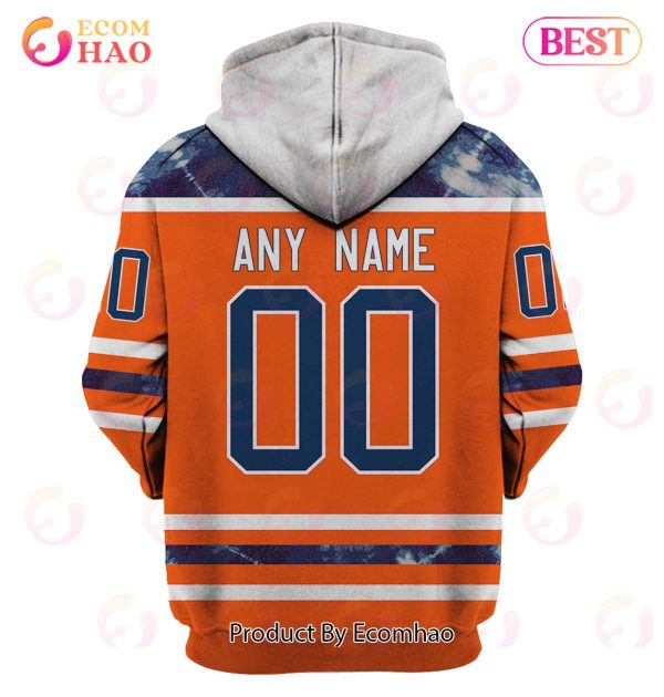 Grateful Dead & Edmonton Oilers V1 Personalized Name & Number 3D Hoodie