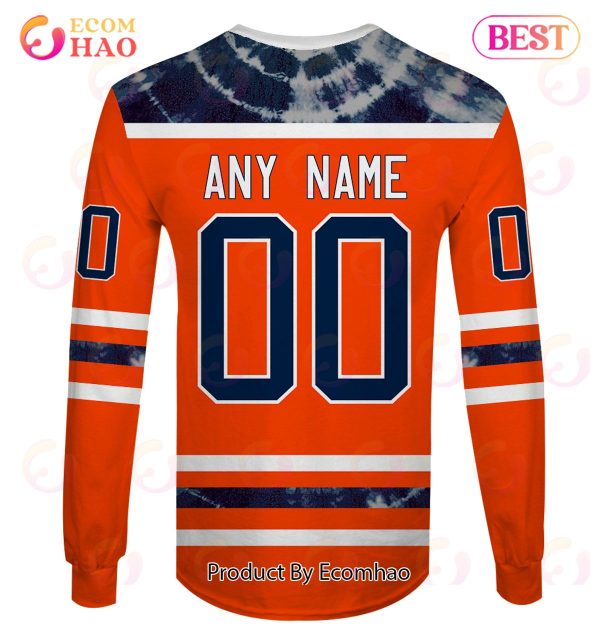 Grateful Dead & Edmonton Oilers V1 Personalized Name & Number 3D Hoodie