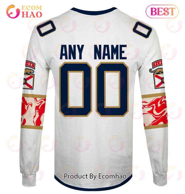 Grateful Dead & Florida Panthers Personalized Name & Number 3D Hoodie