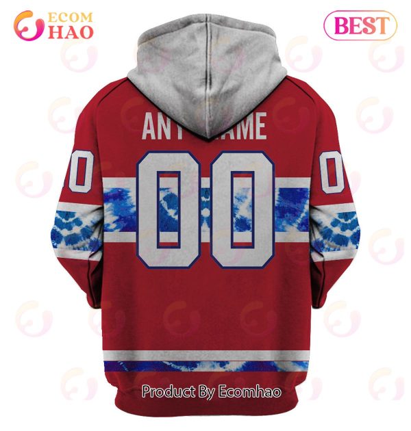 Grateful Dead & Montreal Canadiens V1 Personalized Name & Number 3D Hoodie