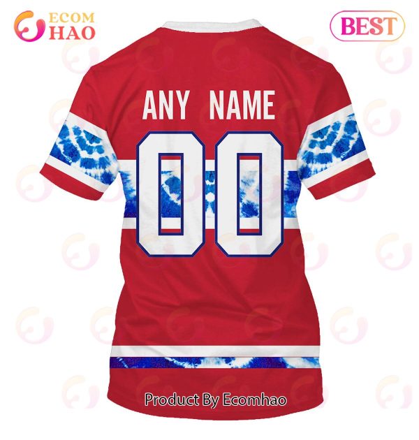 Grateful Dead & Montreal Canadiens V1 Personalized Name & Number 3D Hoodie