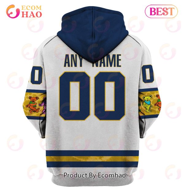Grateful Dead & Nashville Predators Personalized Name & Number 3D Hoodie
