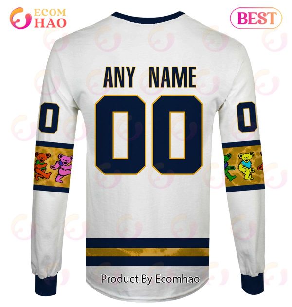 Grateful Dead & Nashville Predators Personalized Name & Number 3D Hoodie