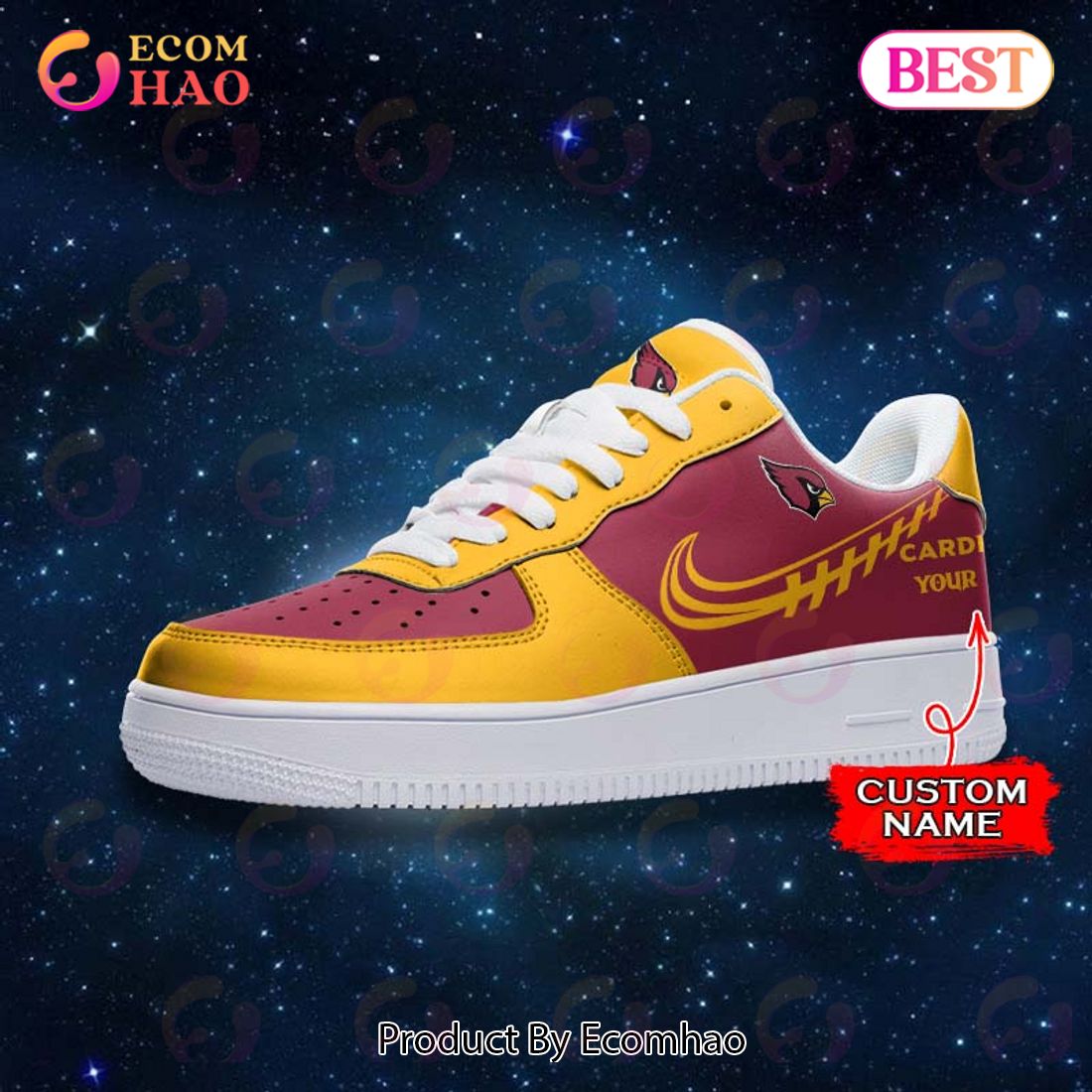 NFL Arizona Cardinals Air Force 1 Sneaker Custom Name