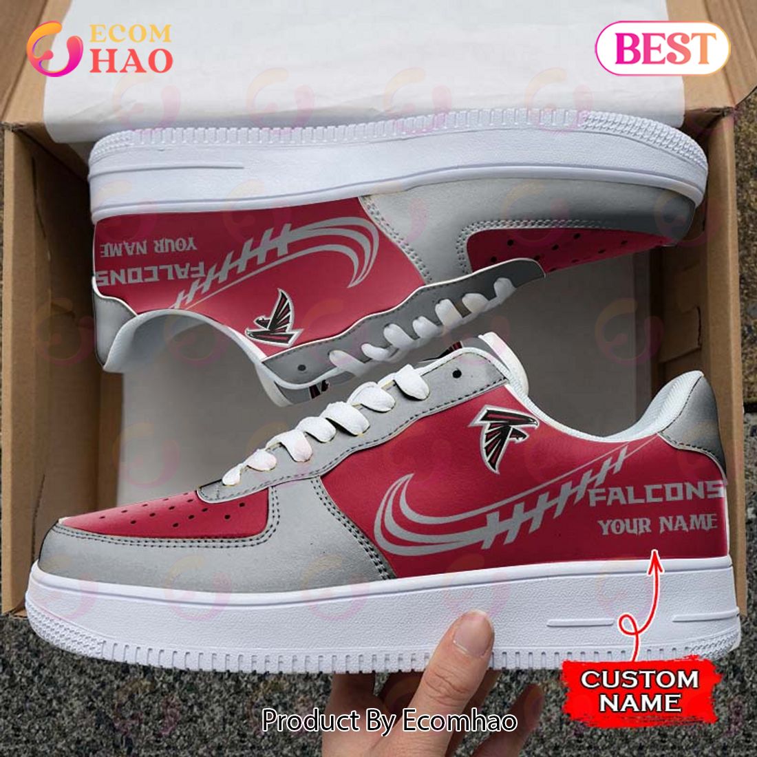 NFL Atlanta Falcons Air Force 1 Sneaker Custom Name