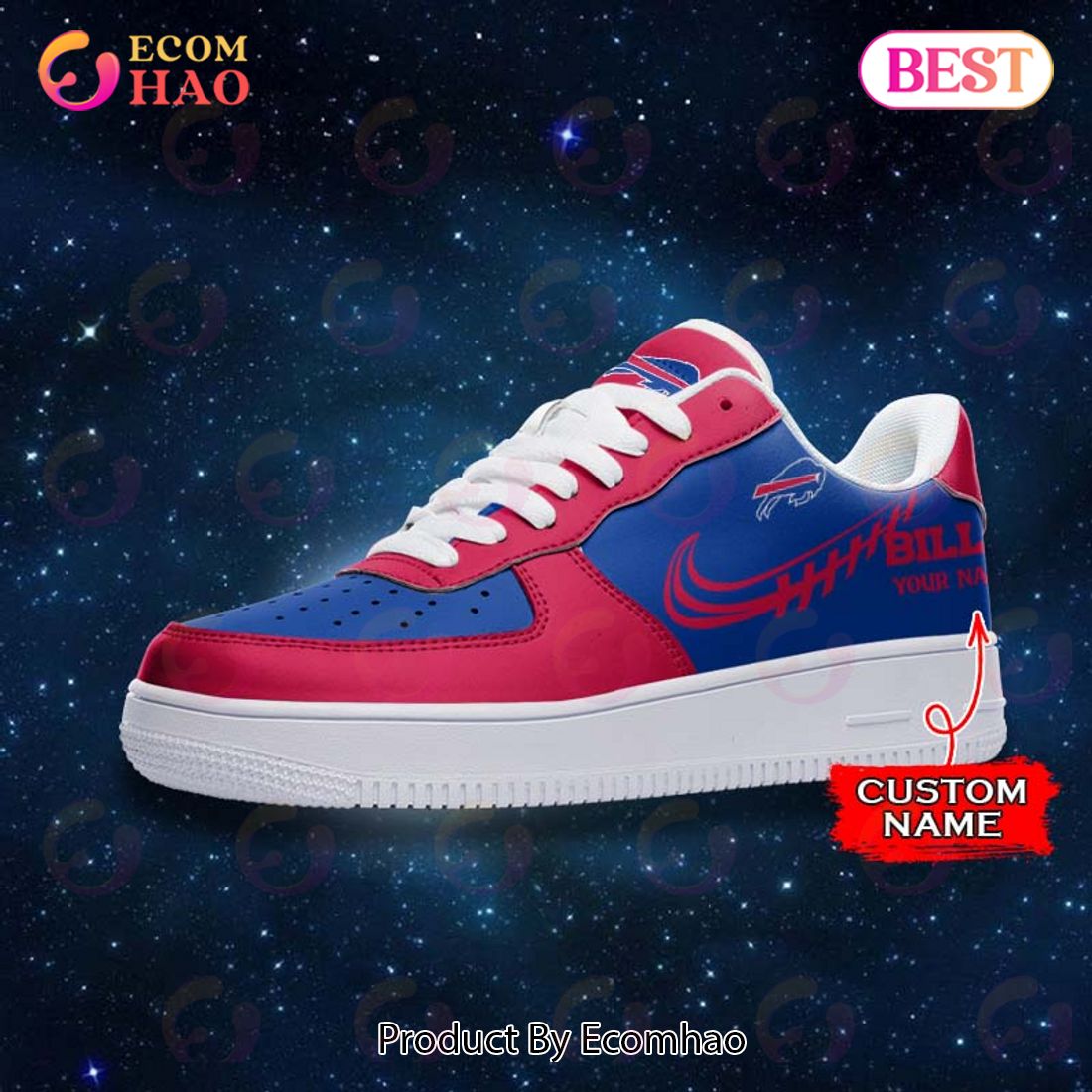 NFL Buffalo Bills Air Force 1 Sneaker Custom Name