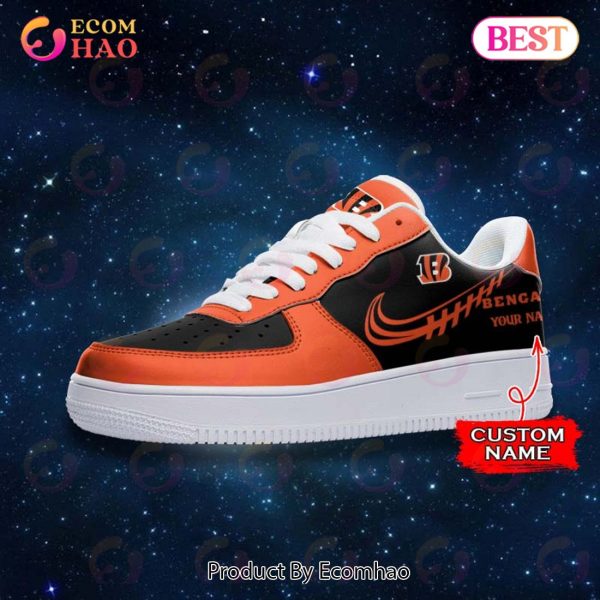 NFL Cincinnati Bengals Air Force 1 Sneaker Custom Name