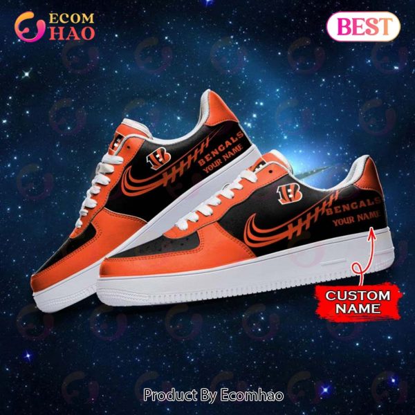 NFL Cincinnati Bengals Air Force 1 Sneaker Custom Name