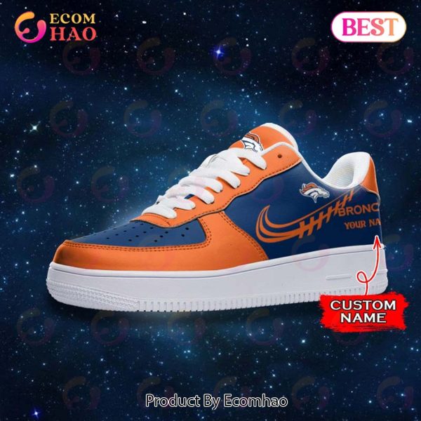 NFL Denver Broncos Air Force 1 Sneaker Custom Name