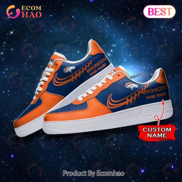 NFL Denver Broncos Air Force 1 Sneaker Custom Name
