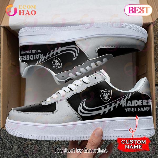 NFL Las Vegas Raiders Air Force 1 Sneaker Custom Name