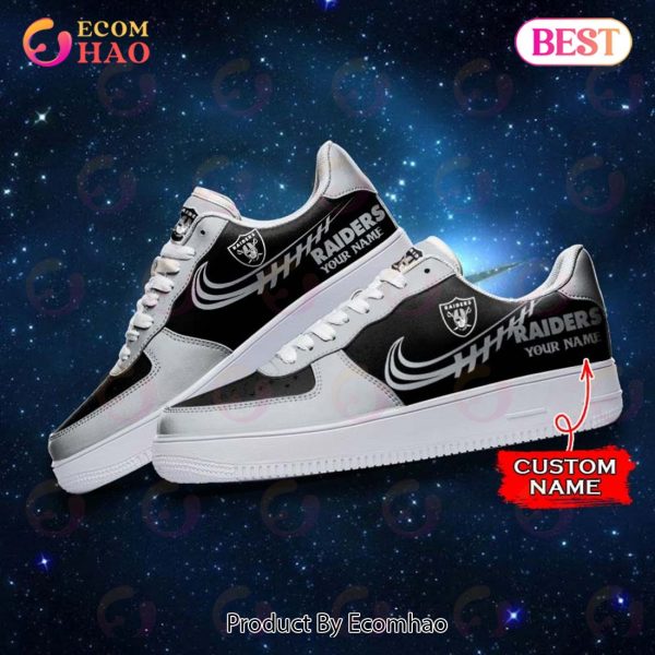 NFL Las Vegas Raiders Air Force 1 Sneaker Custom Name