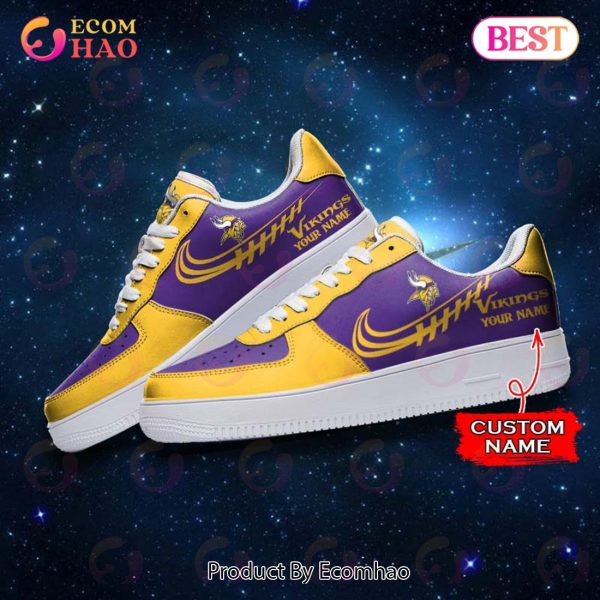 NFL Minnesota Vikings Air Force 1 Sneaker Custom Name