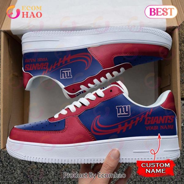 NFL New York Giants Air Force 1 Sneaker Custom Name
