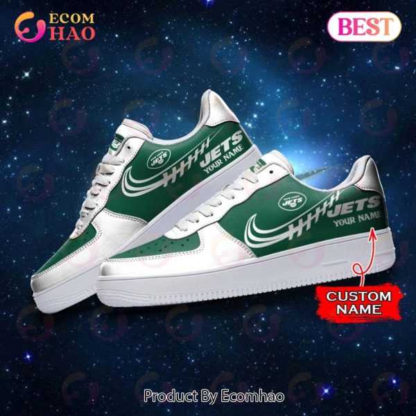 New York Jets Sneakers Football Air Force 1 Shoes Custom Name - BTF Store