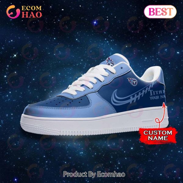 Tennessee Titans Mascot Logo NFL Football Nike Air Force Sneakers