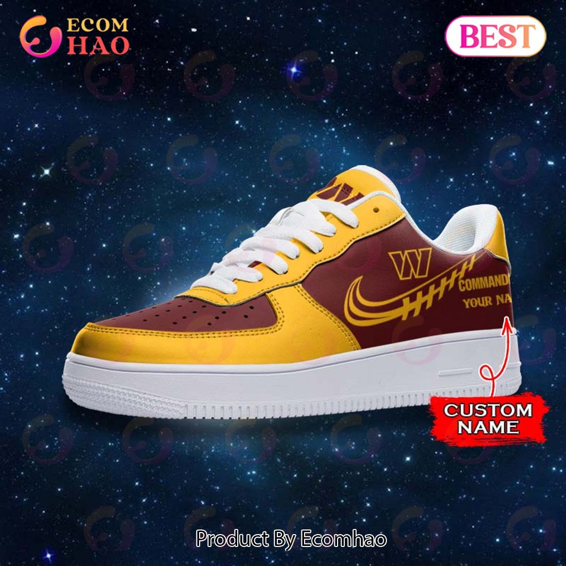 Washington Commanders NFL Personalized Air Force 1 Shoes DTYNAF11281032