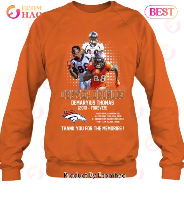 Demaryius Thomas Denver Broncos Thank You For The Memories Shirt -  High-Quality Printed Brand