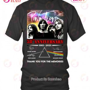 Pink Floyd 58th Anniversary 1965 – 2023 Thank You For The Memories T-Shirt