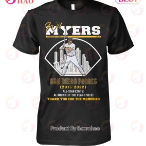 Wil Myers San Diego Padres 2015 – 2022 Thank You For The Memories T-Shirt