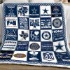 NFL Denver Broncos Quilt, Fleece Blanket, Sherpa Fleece Blanket
