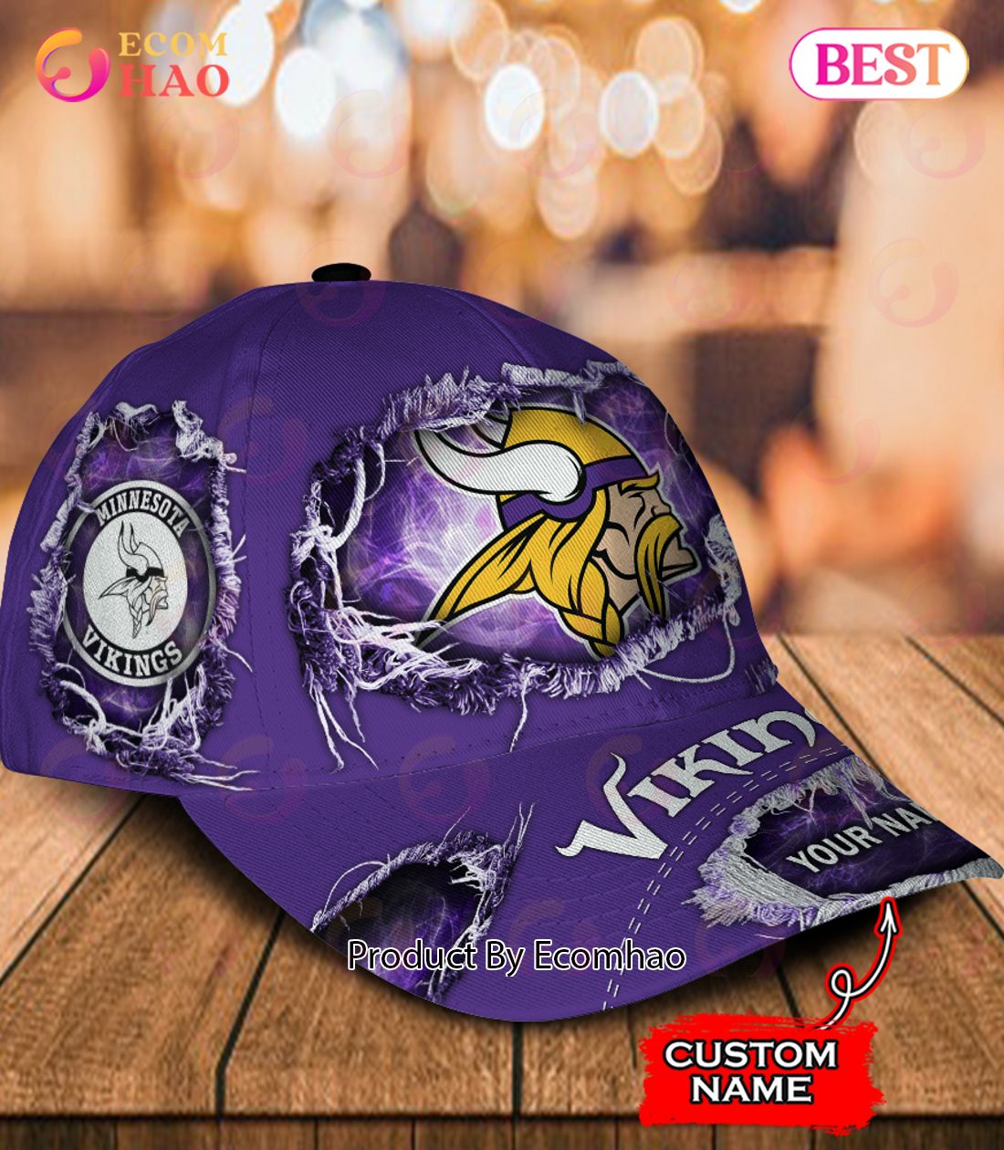 NFL Minnesota Vikings Cap Custom Name