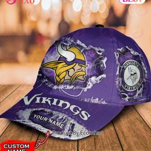 Minnesota Vikings NFL Custom Name Cap Best Gift For Men And Women Fans