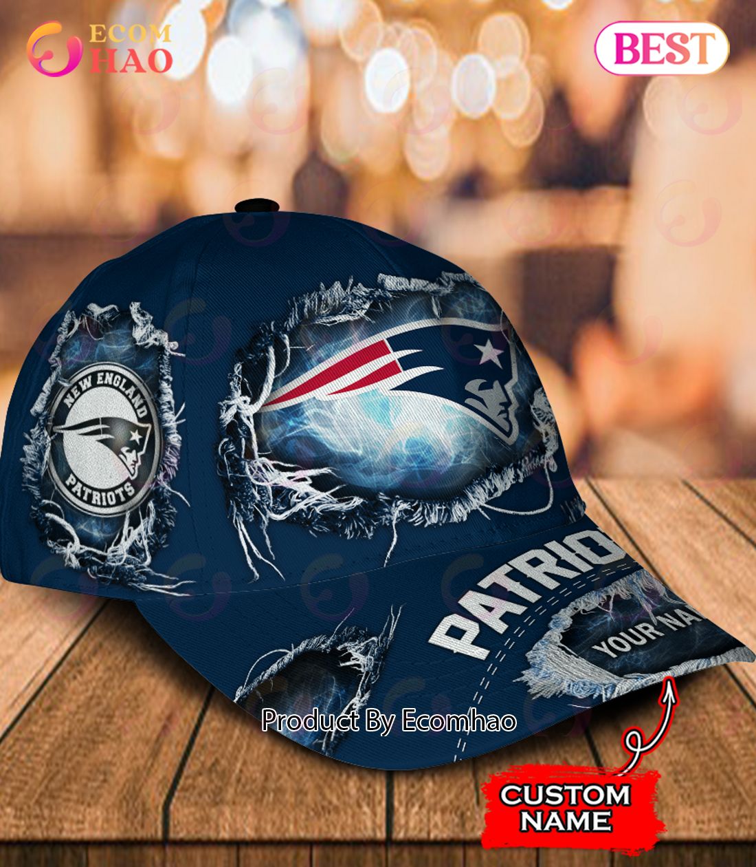 NFL New England Patriots Cap Custom Name