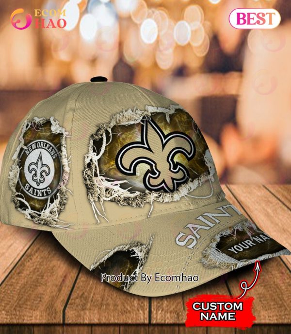 Personalized NFL New Orleans Saints Wings Skull Custom Cap • Kybershop