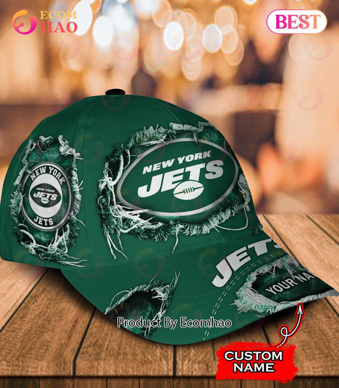 NFL New York Jets Cap Custom Name