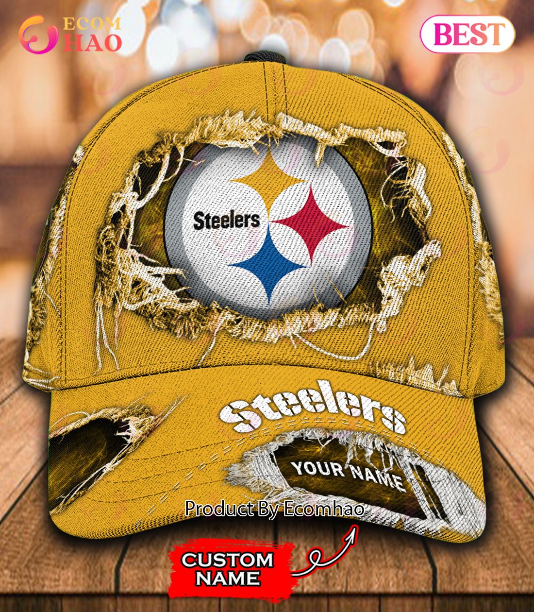 NFL Pittsburgh Steelers Cap Custom Name