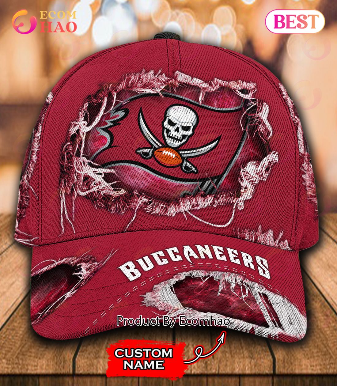 NFL Tampa Bay Buccaneers Cap Custom Name