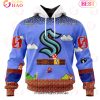 NHL San Jose Sharks Special Kits With Super Mario Game Design 3D Hoodie